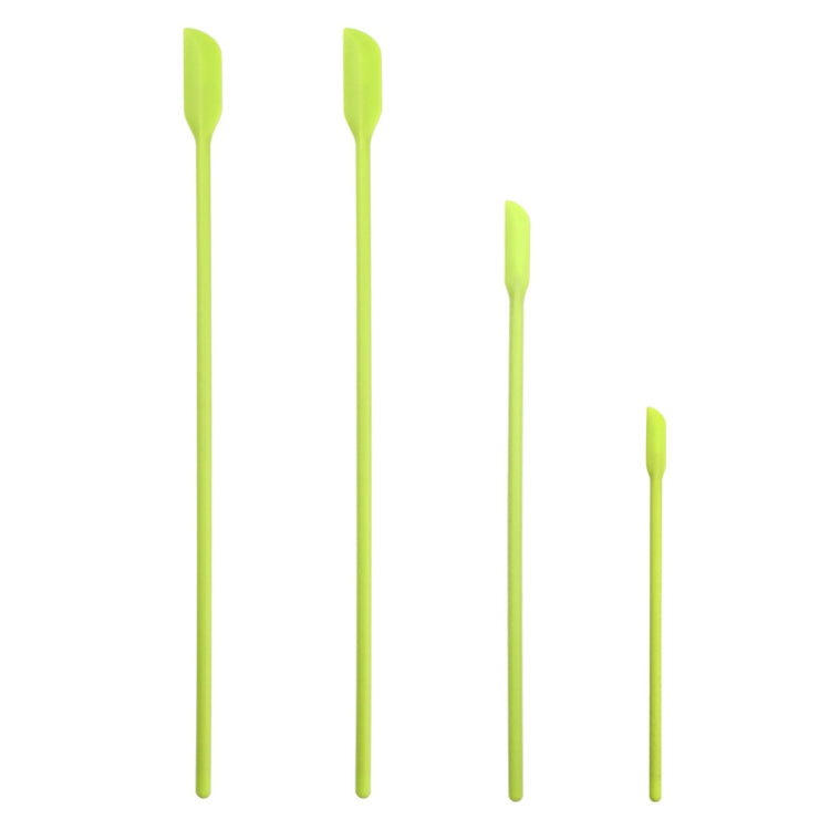 Ensemble de spatules à confiture et racloirs de bouteille cosmétiques en silicone à mini-pointe 4 en 1, 4 en 1 rouge, 4 en 1 noir, 4 en 1 coloré, 4 en 1 violet, 4 en 1 vert
