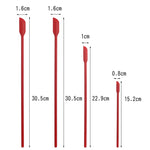 Ensemble de spatules à confiture et racloirs de bouteille cosmétiques en silicone à mini-pointe 4 en 1, 4 en 1 rouge, 4 en 1 noir, 4 en 1 coloré, 4 en 1 violet, 4 en 1 vert