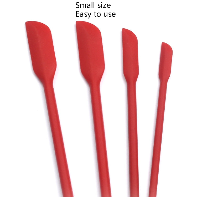 Ensemble de spatules à confiture et racloirs de bouteille cosmétiques en silicone à mini-pointe 4 en 1, 4 en 1 rouge, 4 en 1 noir, 4 en 1 coloré, 4 en 1 violet, 4 en 1 vert