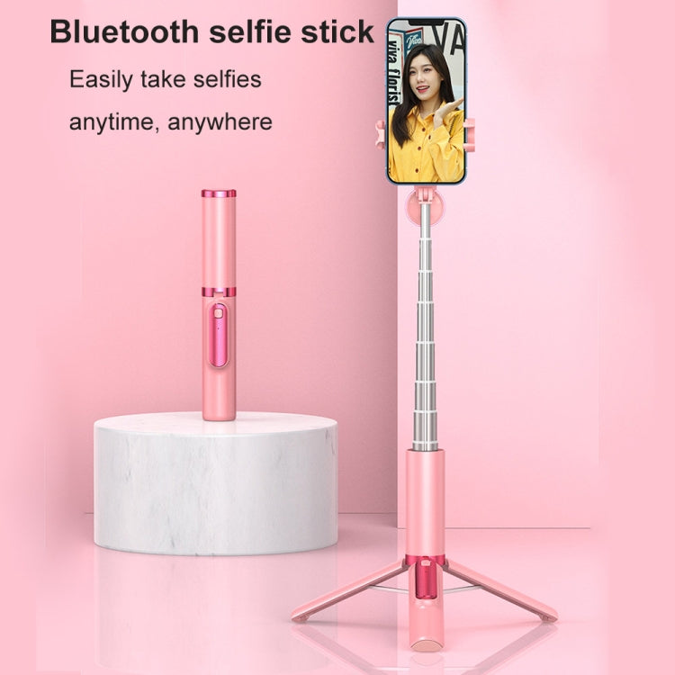 Support trépied avec éclairage d'appoint CYKE AB202 Phantom tout-en-un Bluetooth pour téléphone portable, perche à selfie pour diffusion en direct sur bureau