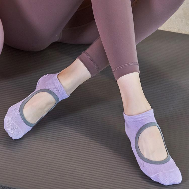 Chaussettes de yoga et danse antidérapantes sans talon pour salle de sport intérieure, 35-42