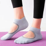 Chaussettes de yoga et danse antidérapantes sans talon pour salle de sport intérieure, 35-42