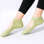 Chaussettes de yoga et danse antidérapantes sans talon pour salle de sport intérieure, 35-42