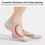 Chaussettes de yoga et danse antidérapantes sans talon pour salle de sport intérieure, 35-42