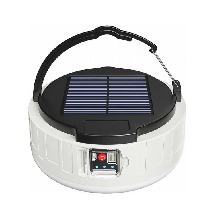 Lampe de secours domestique HB208 solaire 10W 37 LED, lampe de marché nocturne mobile, lampe de camping, HB208 solaire
