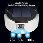 Lampe de secours domestique HB208 solaire 10W 37 LED, lampe de marché nocturne mobile, lampe de camping, HB208 solaire