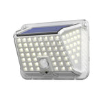 Applique Murale Solaire de Jardin, Lampe Solaire Lumineuse sur Quatre Côtés, Détection de Corps Humain, Étanche pour Extérieur, 90 LED