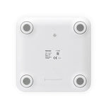 Pèse-personne intelligent 8066 à graisse corporelle, Balance de poids Bluetooth domestique, Style pile (blanc), Style rechargeable (blanc)