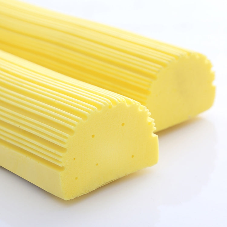 2 PCS Tête de rechange pour balai serpillère universel, 28 cm, demi-pli, bouche étroite, jaune, gris