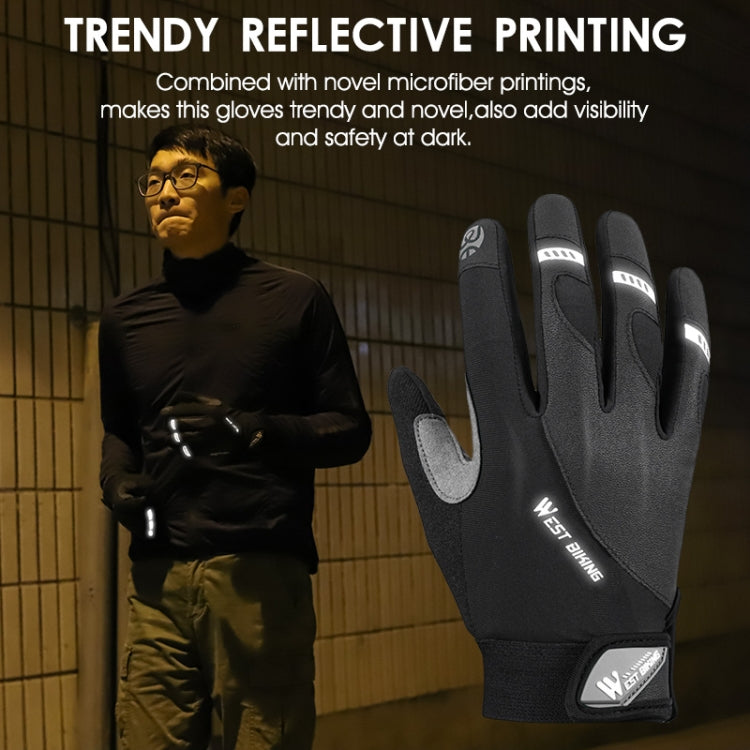 WEST BIKING YP0211209 Gants de vélo antichoc, antidérapants et tactiles, tailles M, L, XL