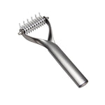 Peigne pour animaux de compagnie en alliage de zinc double face pour le nettoyage et l'épilation des chats et des chiens, alliage de zinc argent petit, alliage de zinc argent grand, alliage de zinc noir petit, alliage de zinc noir grand
