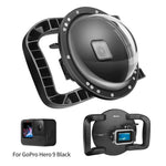 Boîtier de protection transparent SHOOT XTGP559 Dome Port pour objectif de caméra sous-marine GoPro HERO9 Noir, pour GoPro HERO9 Noir