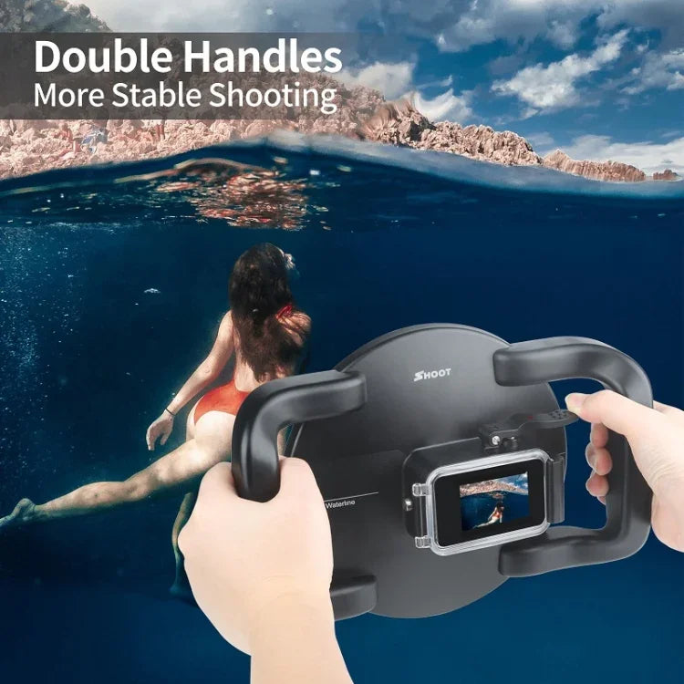 Boîtier de protection transparent SHOOT XTGP559 Dome Port pour objectif de caméra sous-marine GoPro HERO9 Noir, pour GoPro HERO9 Noir