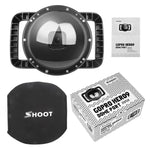 Boîtier de protection transparent SHOOT XTGP559 Dome Port pour objectif de caméra sous-marine GoPro HERO9 Noir, pour GoPro HERO9 Noir