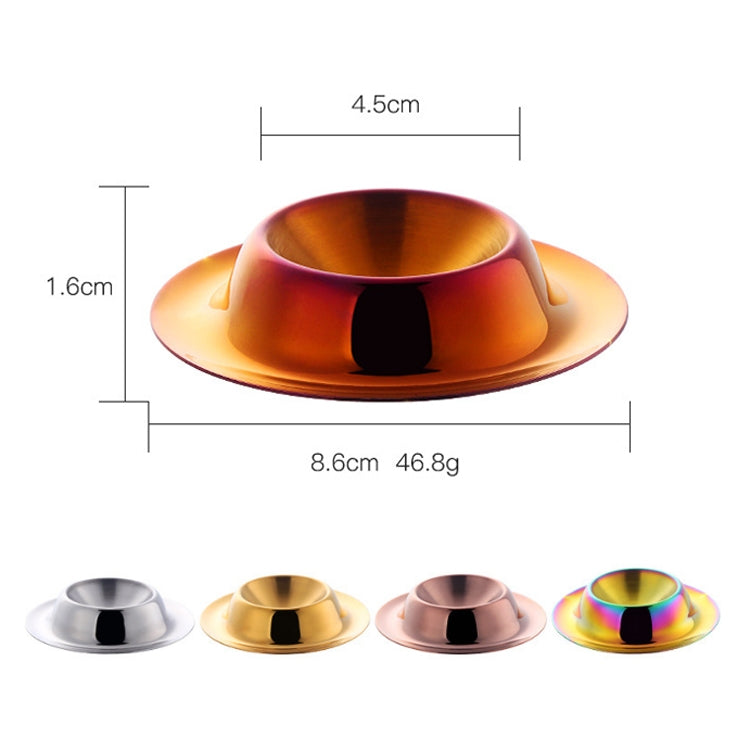 Plateaux à œufs en acier inoxydable, Argent, Or, Or rose, Multicolore magique, Rouge magique