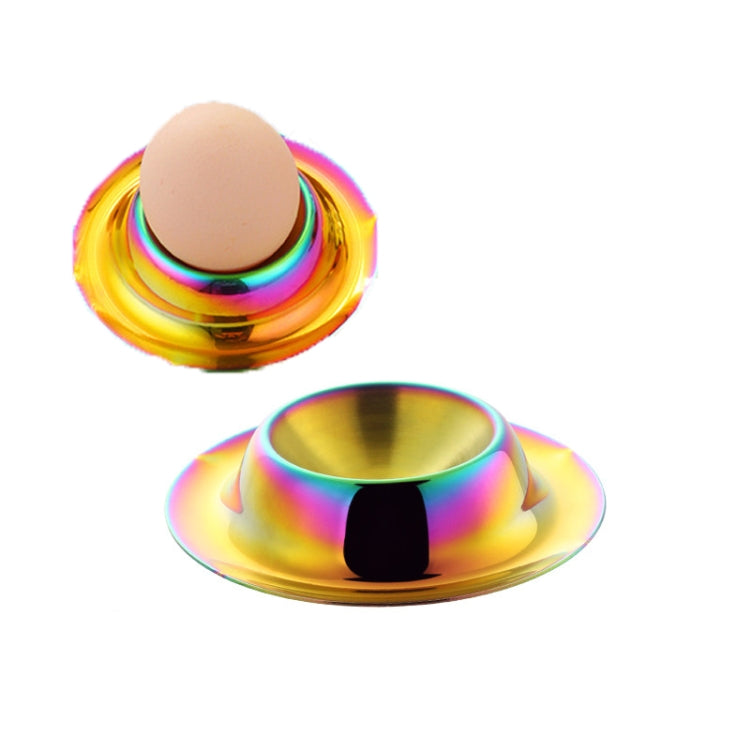 Plateaux à œufs en acier inoxydable, Argent, Or, Or rose, Multicolore magique, Rouge magique