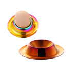 Plateaux à œufs en acier inoxydable, Argent, Or, Or rose, Multicolore magique, Rouge magique