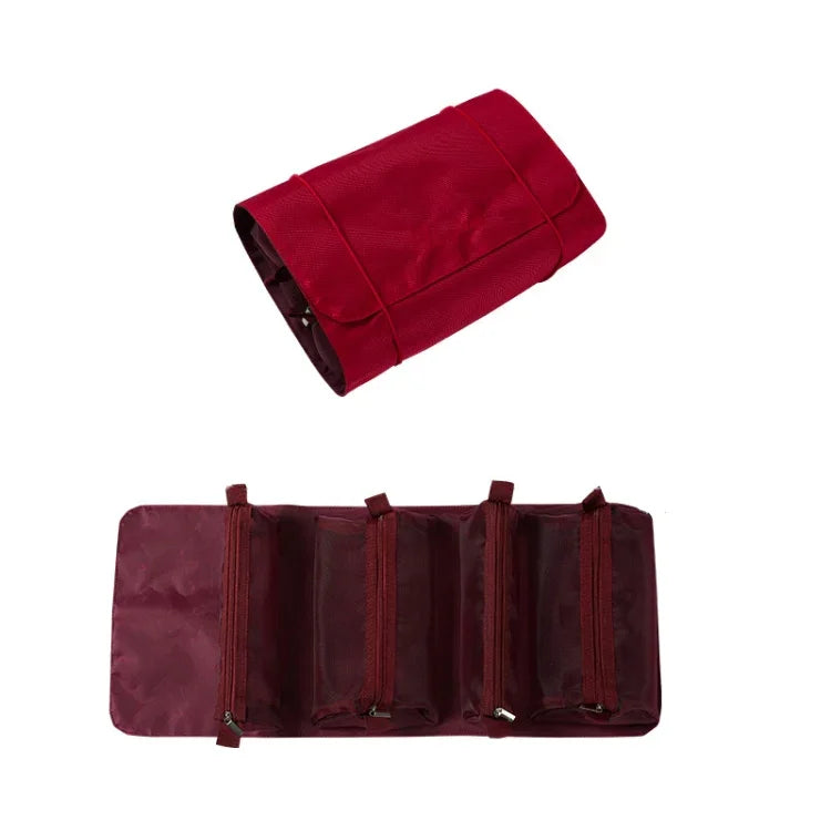 Trousse de Toilette Multifonction 4-en-1 Amovible Grande Capacité, Sac de Voyage Pratique, Rouge Vin, Noir, Gris, Vert Amélioré, Rose Amélioré, Bleu Amélioré, Violet Amélioré, Blanc Amélioré