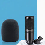 2 pièces housse en mousse pour microphone adaptée aux microphones Audio-Technica AT2020/ATR2500/AT2035, housse anti-vent et anti-souffle