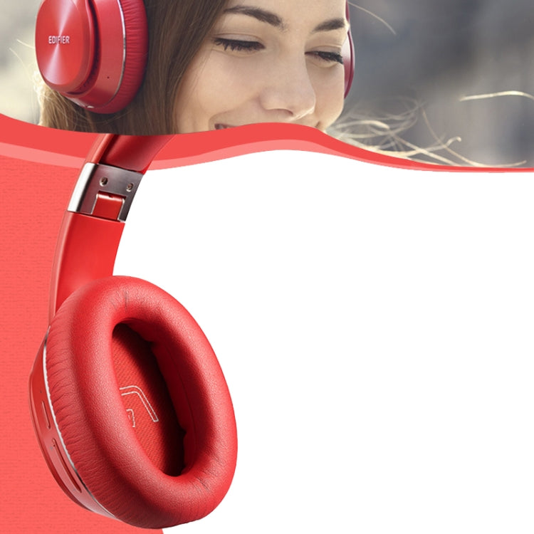 1 Paire De Cache-Oreilles Éponge En Cuir Protéiné Pour Casque Edifier W820BT / W808BT / K815 / K815PG1 / H840 / K800 / K830, Noir, Gris, Rouge