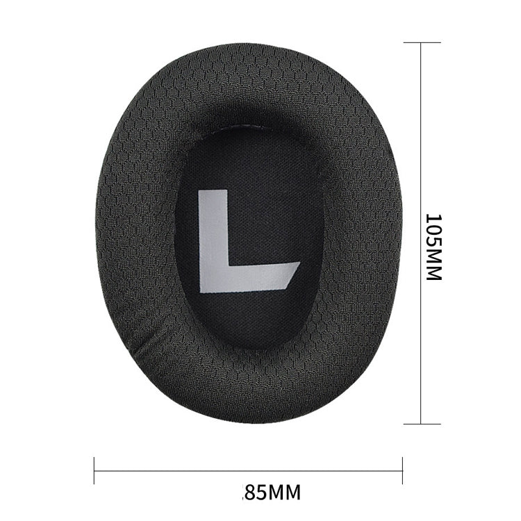 2 PCS Convient pour Somic G936N Commander Housse de casque Couverture éponge Casque de jeu Serre-tête, Maille noire