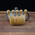 Peigne de massage en bois de santal vert, 8x6cm