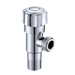 Robinet d'angle en acier inoxydable à double sortie, poignée unique, double commande 1 en 2 sorties, robinet d'angle galvanisé, chromé, brossé, trois ronds chromés eau froide, trois ronds chromés eau chaude, eau froide chromée à volant prune...