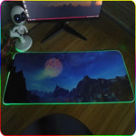 Tapis de souris antidérapant lumineux RGB à transfert thermique en caoutchouc F-01, 300x350x4mm, 350x600x3mm, 350x600x4mm, 300x800x3mm, 300x800x4mm