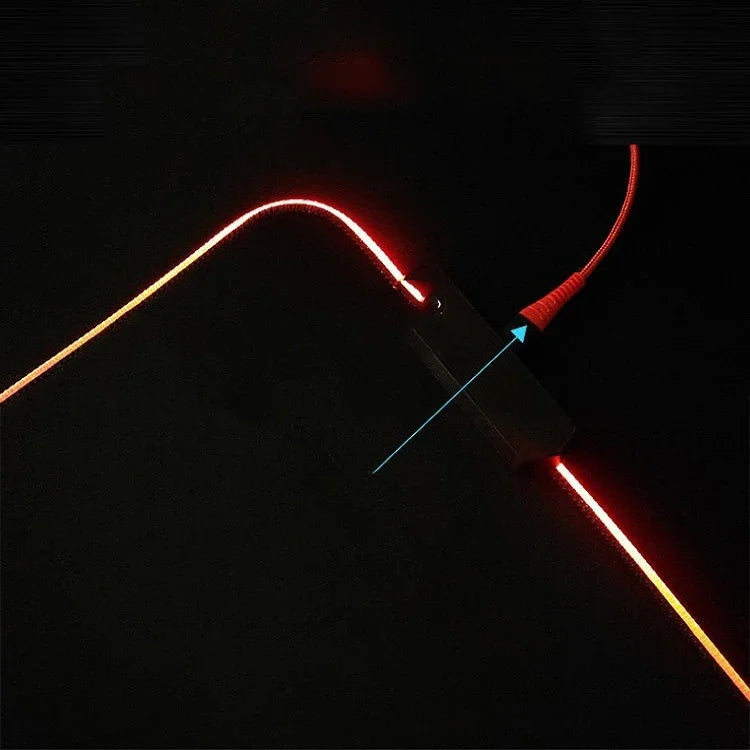 Tapis de souris antidérapant lumineux RGB à transfert thermique en caoutchouc F-01, 350x900x3mm, 350x900x4mm, 400x900x3mm, 400x900x4mm