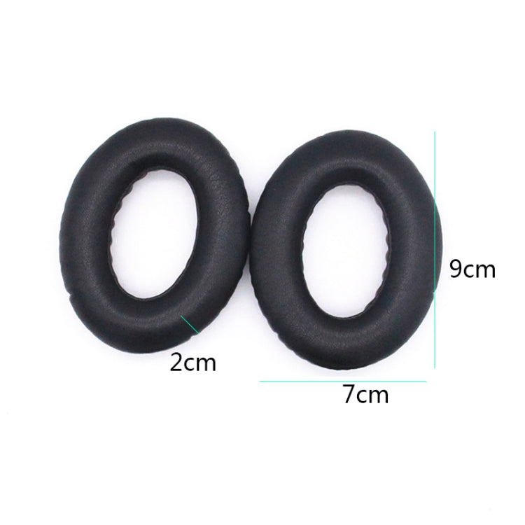 2 coques d'éponge de casque PCS pour Bose QC25 / QC15 / QC2 / QC35 / AE2i, en peau d'agneau