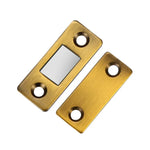 Lanceur magnétique invisible sans perçage pour porte d'armoire Ventouse double aimant Ventouse pour porte coulissante, Noir, Doré, Bronze vert, Bronze rouge, Bronze jaune