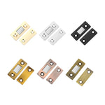 Lanceur magnétique invisible sans perçage pour porte d'armoire Ventouse double aimant Ventouse pour porte coulissante, Noir, Doré, Bronze vert, Bronze rouge, Bronze jaune