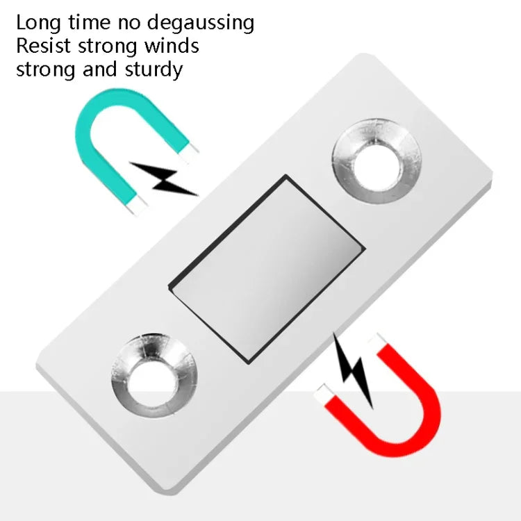 Lanceur magnétique invisible sans perçage pour porte d'armoire Ventouse double aimant Ventouse pour porte coulissante, Noir, Doré, Bronze vert, Bronze rouge, Bronze jaune