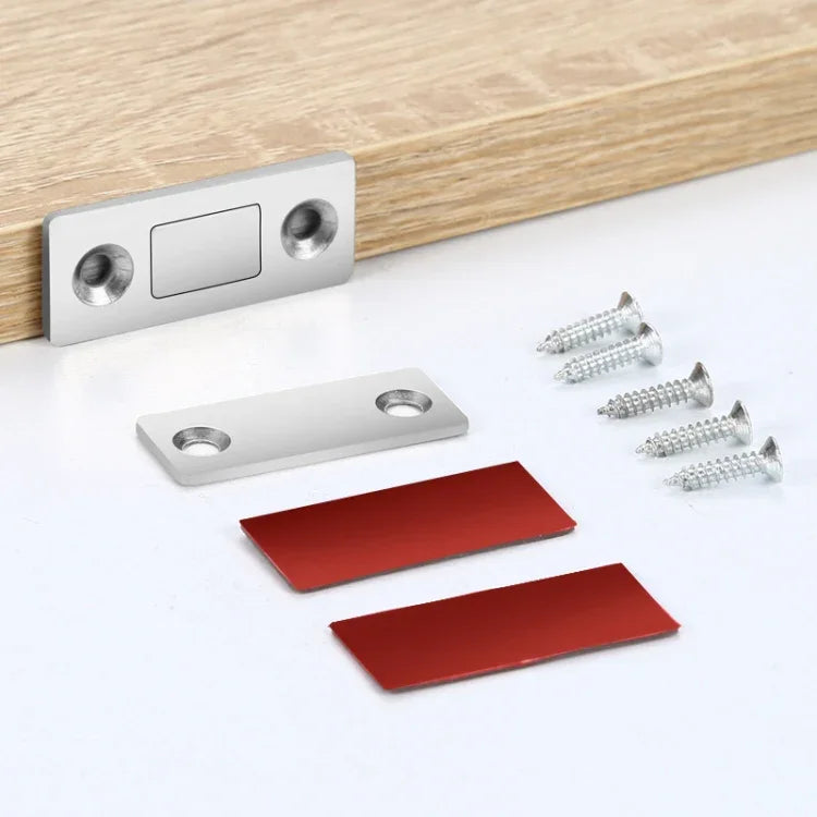 Lanceur magnétique invisible sans perçage pour porte d'armoire Ventouse double aimant Ventouse pour porte coulissante, Noir, Doré, Bronze vert, Bronze rouge, Bronze jaune