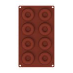 Outils de cuisson au four Moule à gâteau en silicone pour beignets, 8 cavités marron, 6 cavités bleu, 6 cavités violet, 6 cavités vert, 6 cavités orange, 6 cavités jaune, 6 cavités rouge
