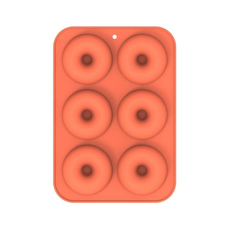 Outils de cuisson au four Moule à gâteau en silicone pour beignets, 8 cavités marron, 6 cavités bleu, 6 cavités violet, 6 cavités vert, 6 cavités orange, 6 cavités jaune, 6 cavités rouge