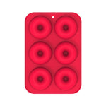 Outils de cuisson au four Moule à gâteau en silicone pour beignets, 8 cavités marron, 6 cavités bleu, 6 cavités violet, 6 cavités vert, 6 cavités orange, 6 cavités jaune, 6 cavités rouge