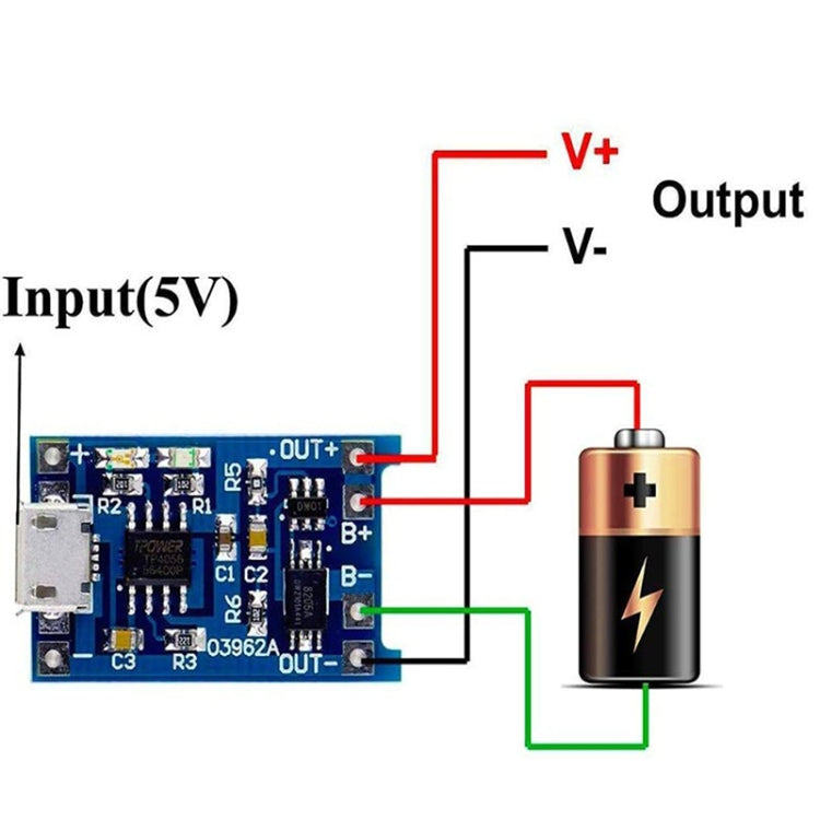 10 pièces module chargeur batterie micro USB 5V 1A HW-107, HW-107