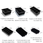 Moule à glaçons en silicone Bar Whisky, couvercle carré 6 grilles, couvercle carré 8 grilles, crâne 4 grilles, couvercle carré 4 grilles, couvercle nid d'abeille 37 grilles, couvercle nid d'abeille 13 grilles, couvercle carré 15 grilles, entonnoir lapin