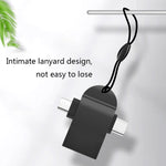 10 PCS LI-09 Adaptateur OTG multifonction USB 3.0 Femelle vers USB-C / Type-C + Micro USB Mâle avec cordon, Noir, Or, Argent, Or rose