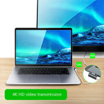 Adaptateur magnétique USB-C / Type-C coudé 20 broches supportant la charge et la transmission vidéo 4K, Argent, Gris, Noir
