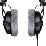 2 Paires de cache-écouteurs pour Beyerdynamic DT990 / DT880 / DT770 Pro, (Noir), (Gris), (Housse de serre-tête)