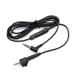 2 CÂBLES Audio de remplacement 3,5 mm vers 2,5 mm avec micro pour Bose AE2/AE2i, longueur : 1,5 m
