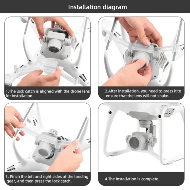 Cache de protection pour boucle de verrouillage de nacelle de caméra DJI Phantom 4 Pro