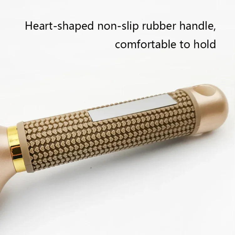Brosse à cheveux cylindrique bouclée en céramique, résistante aux hautes températures, avec picots en nylon, 25, 32, 45, 53