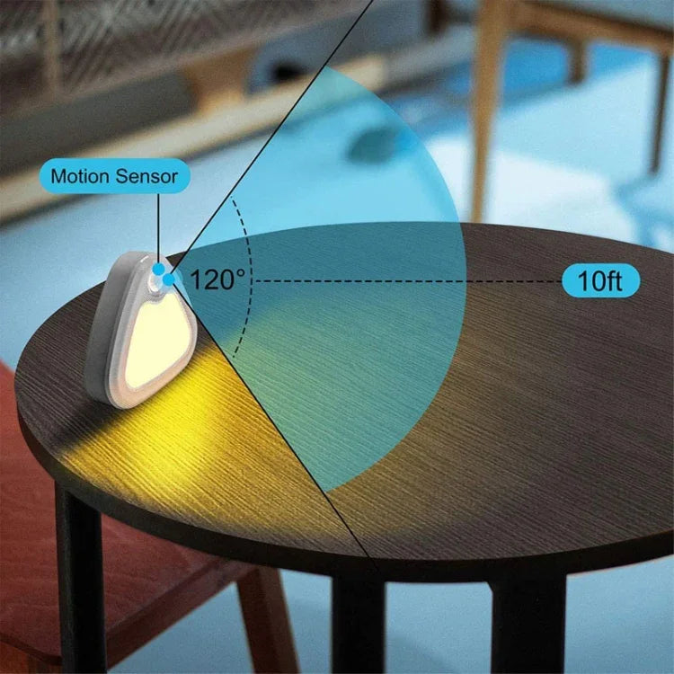 TW-1146 Lampe à détection intelligente humaine à piles, lumière blanche, lumière blanc chaud