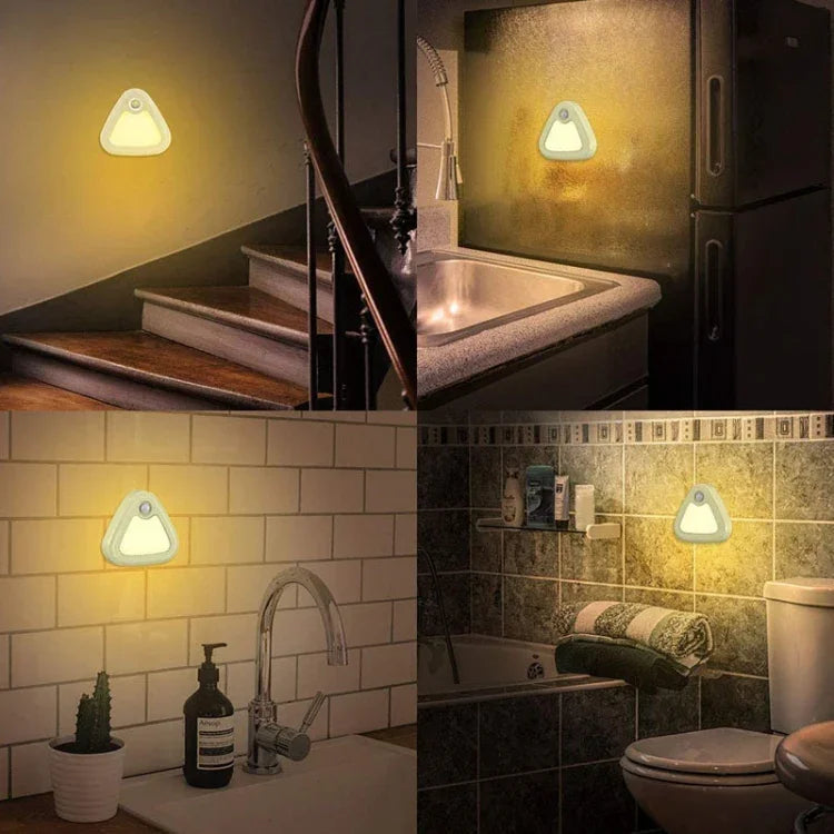 TW-1146 Lampe à détection intelligente humaine à piles, lumière blanche, lumière blanc chaud