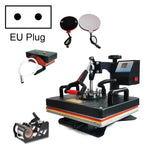 WL2938T Machine de transfert de chaleur 5 en 1 1200W pour l'impression de t-shirts, prise UE, 1200W