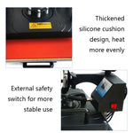 WL2938T Machine de transfert de chaleur 5 en 1 1200W pour l'impression de t-shirts, prise UE, 1200W