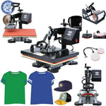 WL2938T Machine de transfert de chaleur 5 en 1 1200W pour l'impression de t-shirts, prise UE, 1200W